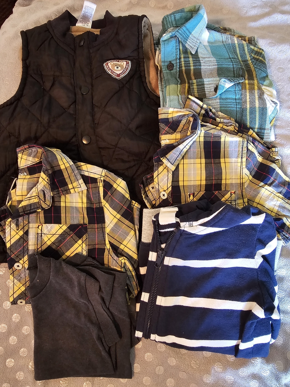 Sonoma Navy & White Striped Zip Hoodie for Kids 4t - 6t